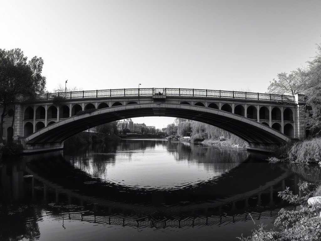 Elegant Stone Arch Bridge Reflection