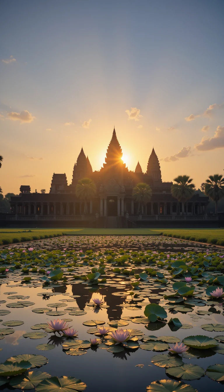 ANGKOR WAT SUNRISE LOTUS