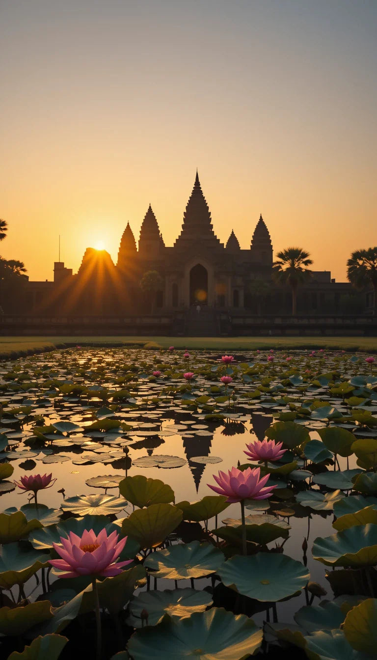 ANGKOR WAT SUNRISE LOTUS