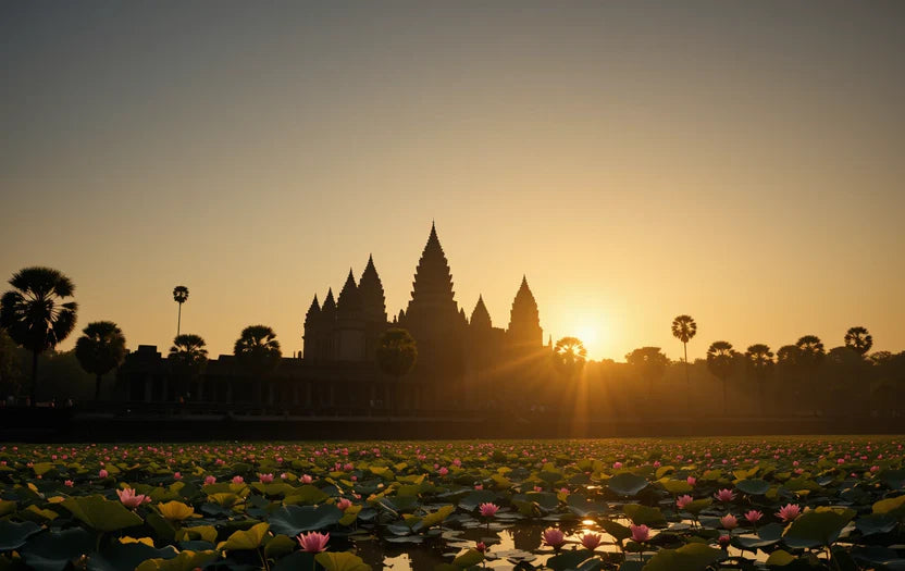 ANGKOR WAT SUNRISE LOTUS