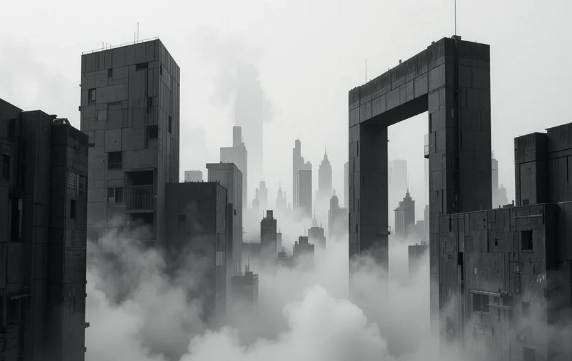 Repetitive high-rise building facade