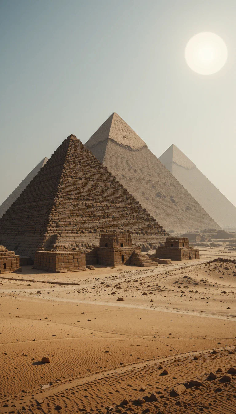 Pyramids of Giza Sepia