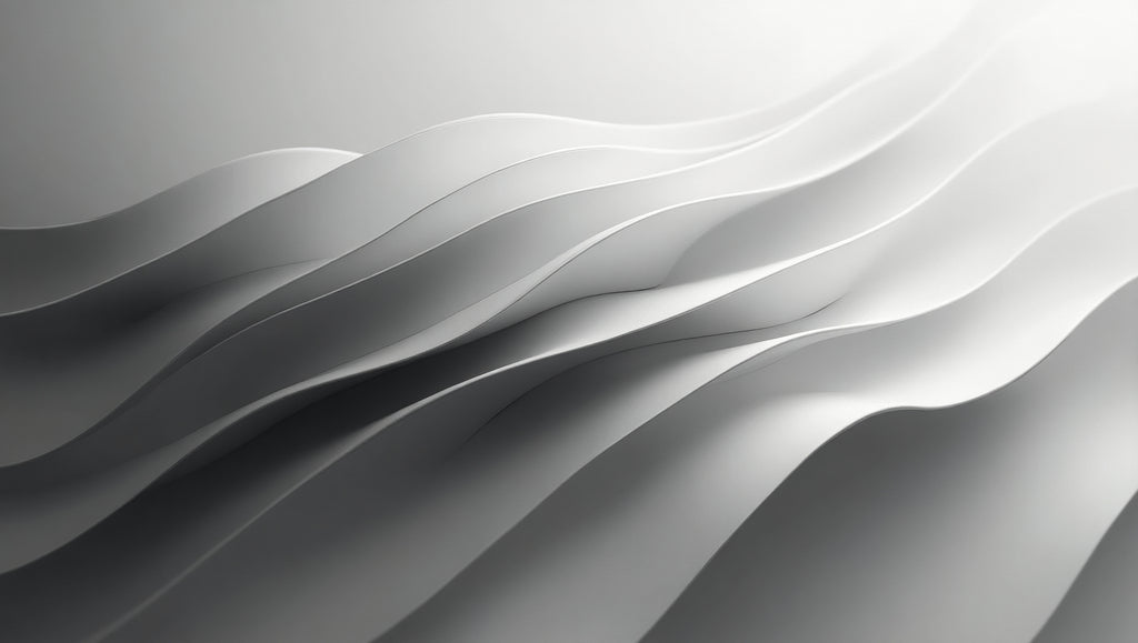 Minimalist Gray Waves – Modern Monochrome Abstract Art