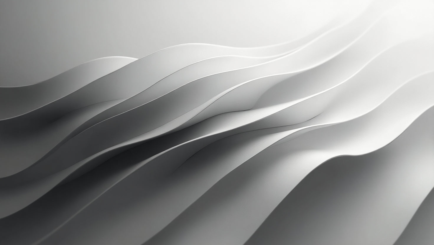 Minimalist Gray Waves – Modern Monochrome Abstract Art