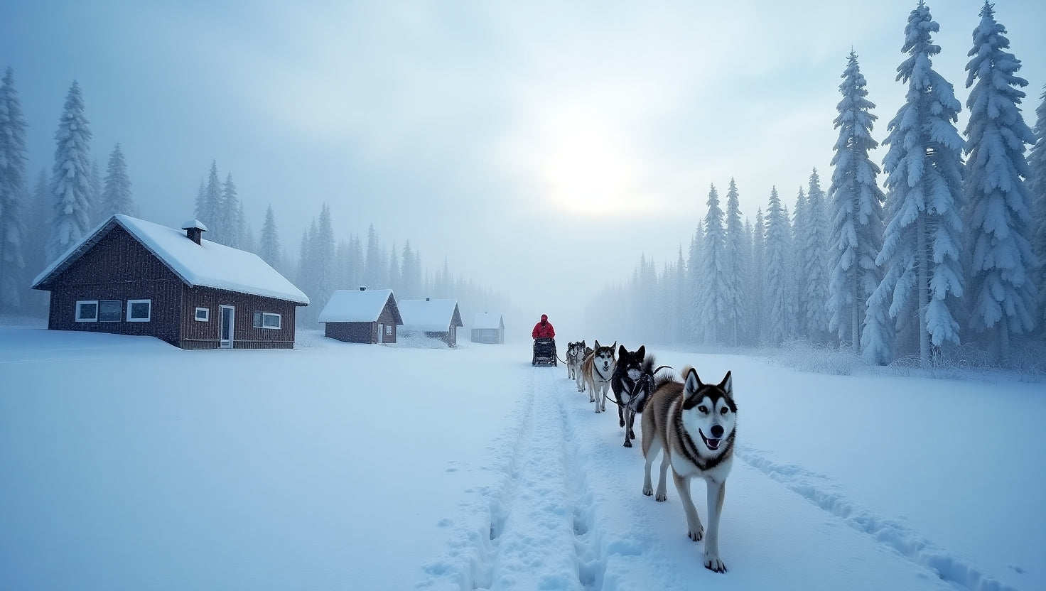 Aurora Borealis Over Frozen Ice Field My Store