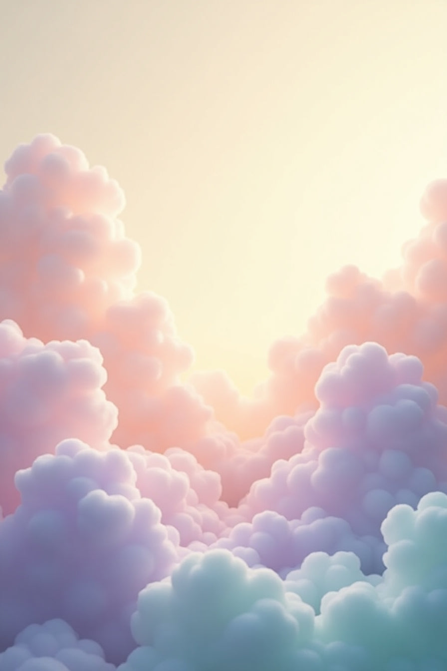 Pastel Dream Clouds – Ethereal Sky Fantasy Wallpaper