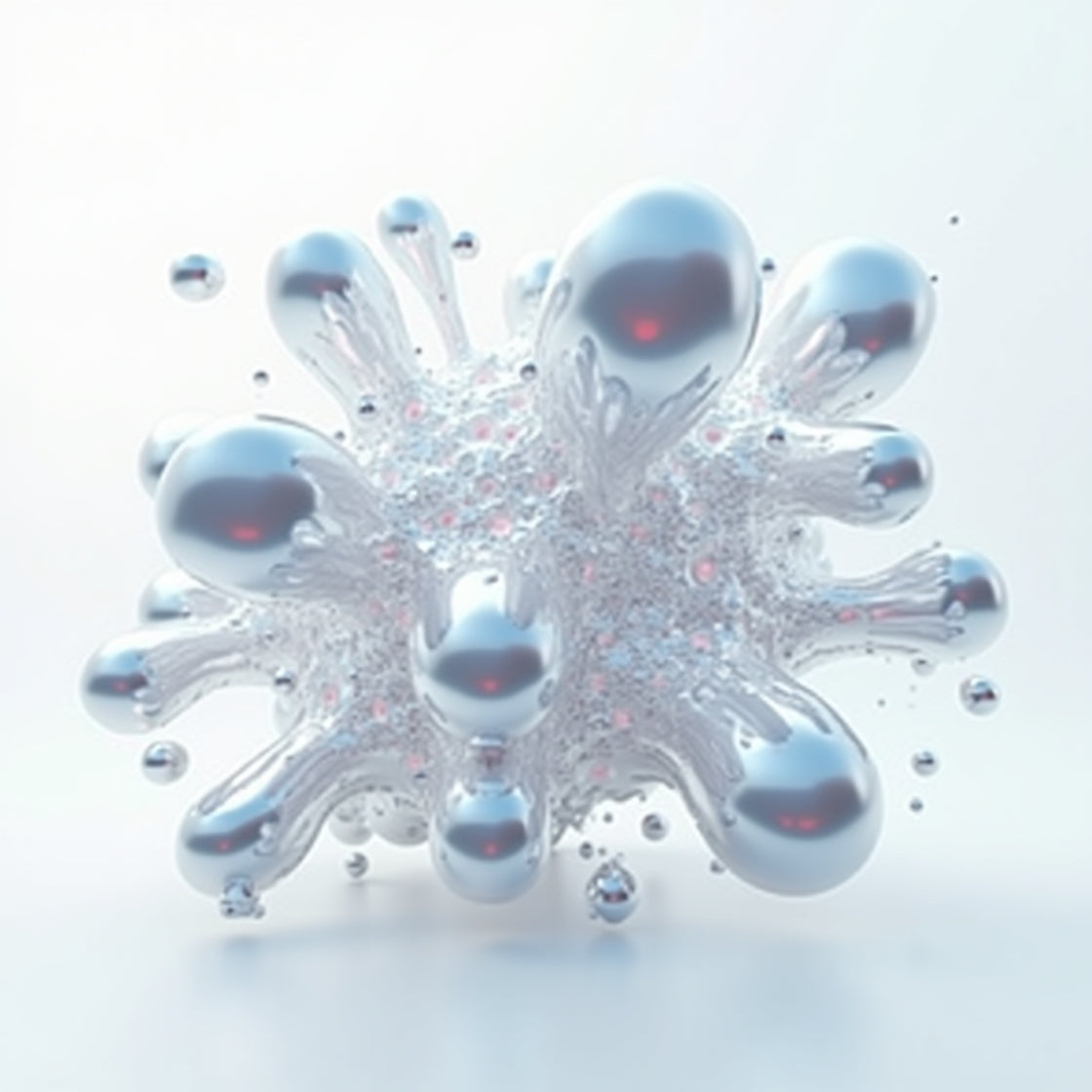 Iridescent Liquid Metal Torus – Futuristic 3D Digital Art