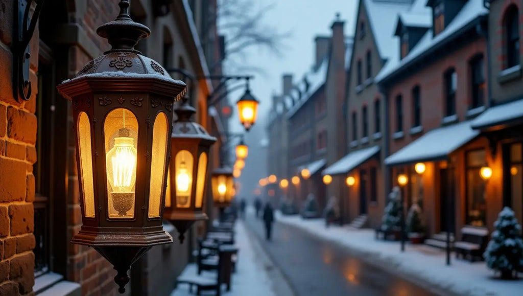 Winter Street with Lanterns My Store