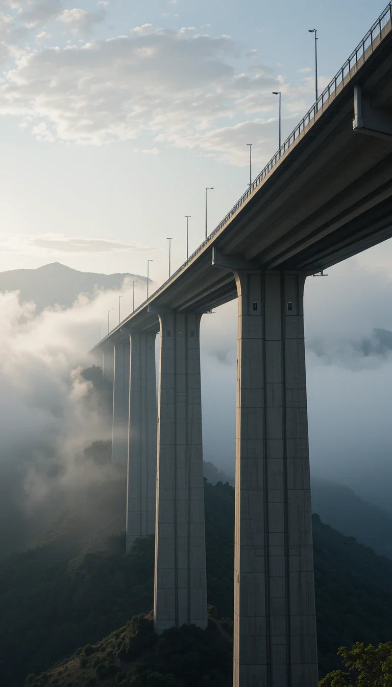 Millau Viaduct Above Clouds