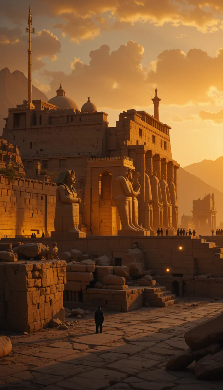 ABU SIMBLE TEMPLE TWILIGHT