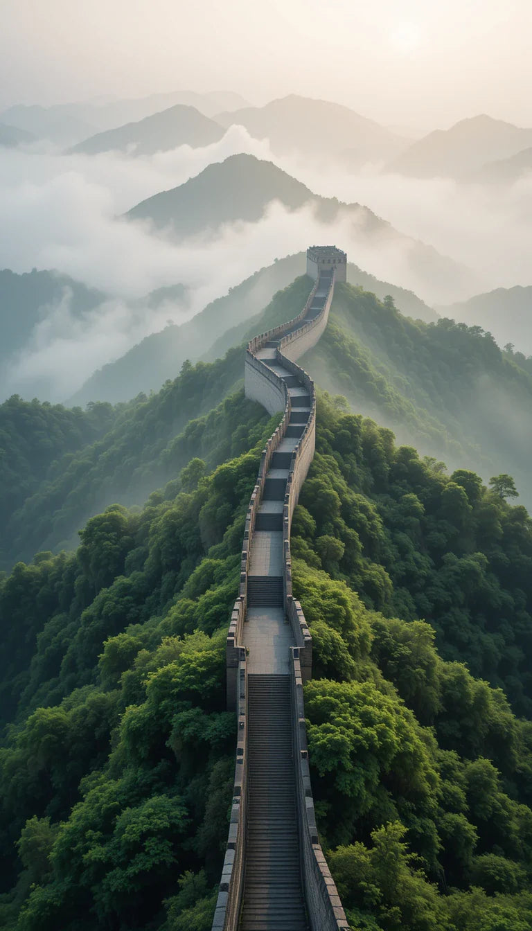 GREAT WALL IN THE MIST