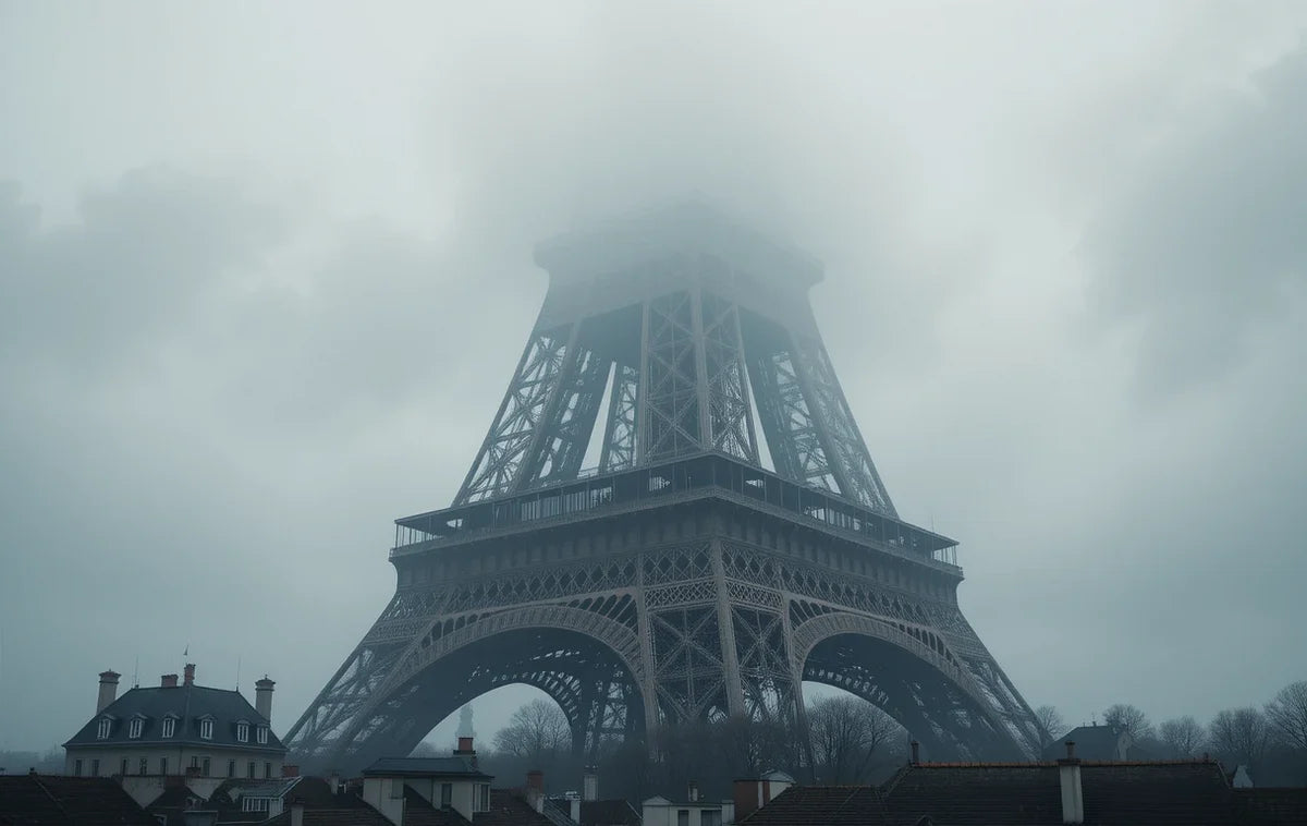 Eiffel Tower in Fog