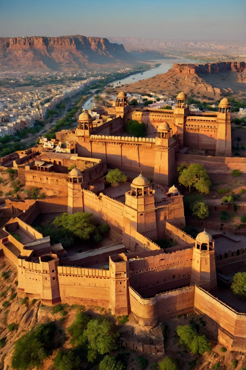 Majestic Mehrangarh Fort Panorama My Store