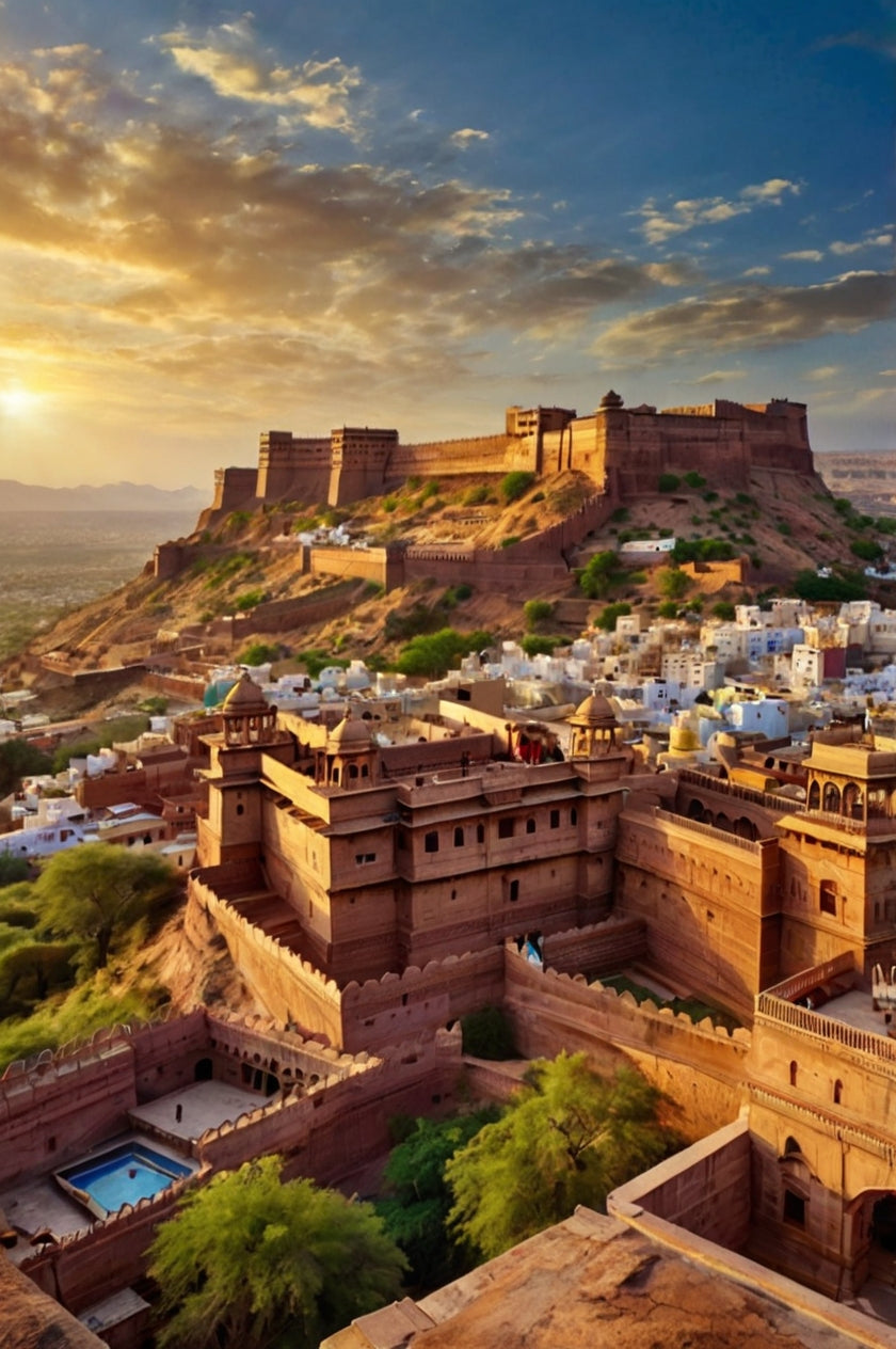 Majestic Mehrangarh Fort Panorama My Store