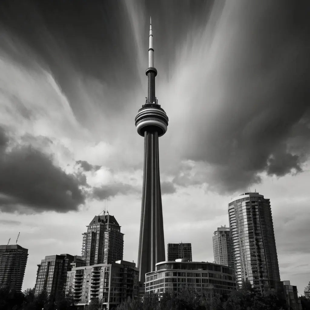 Leonardo_Kino_XL_A_black_and_white_longexposure_of_Torontos - My Store