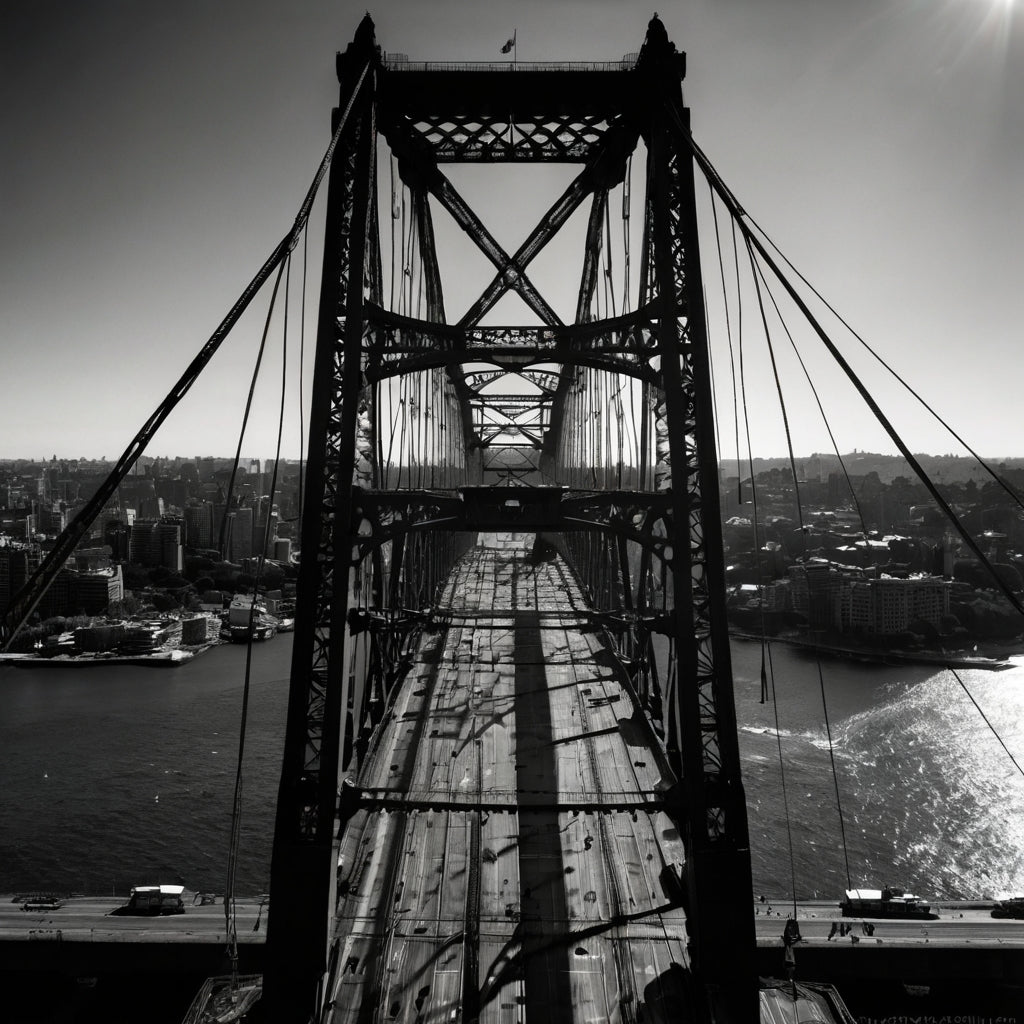 Dramatic Black & White George Washington Bridge