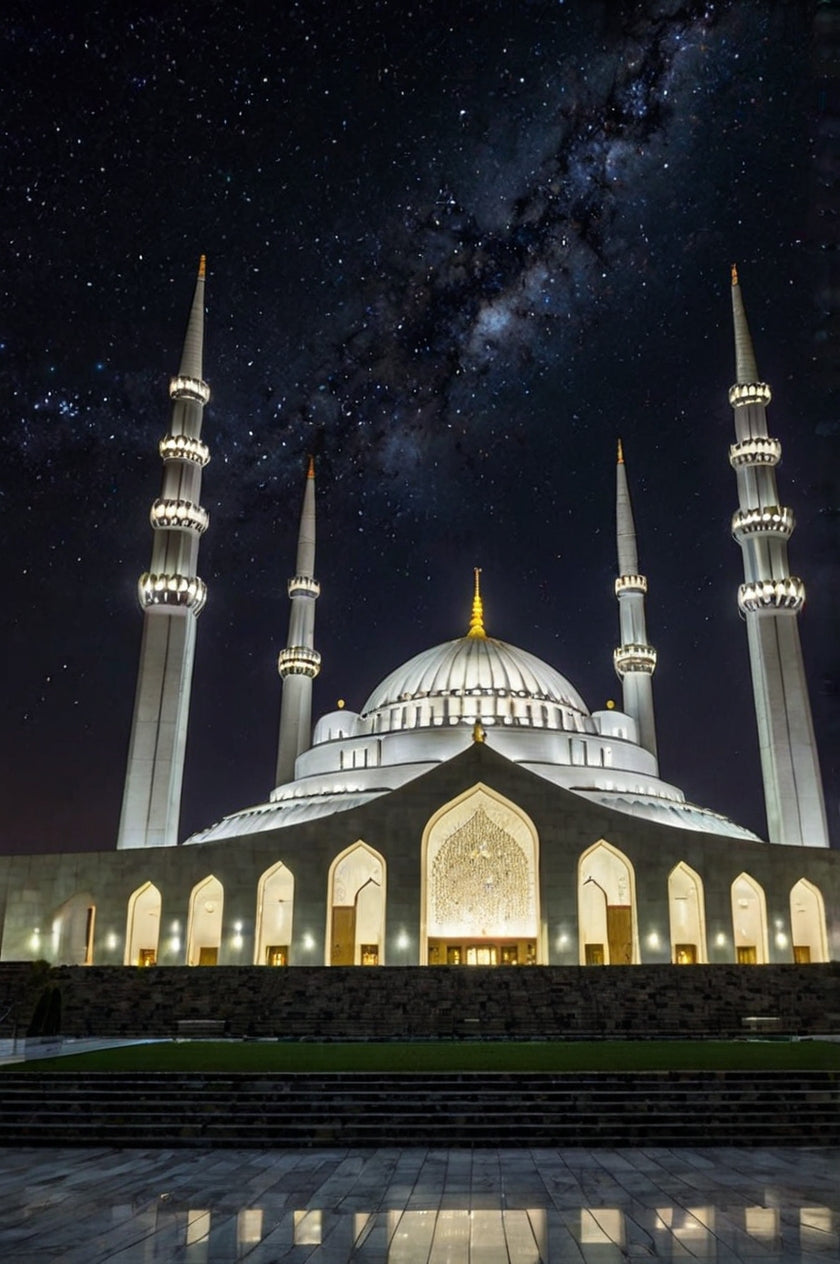 Sheikh Zayed Grand Mosque – Celestial Light Over Abu Dhabi