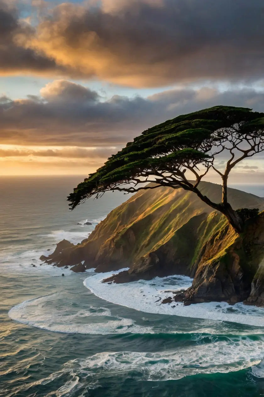 Vivid Sunset Lake Print - Mountain Reflection My Store