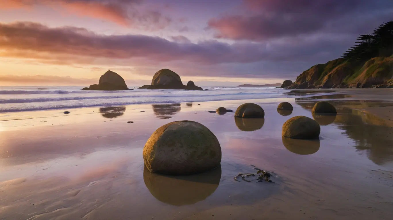 Vivid Sunset Lake Print - Mountain Reflection My Store