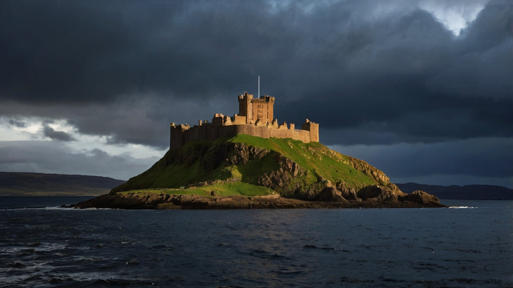 Storm Over the Castle – Dramatic Scottish Coastal Fortress Photography