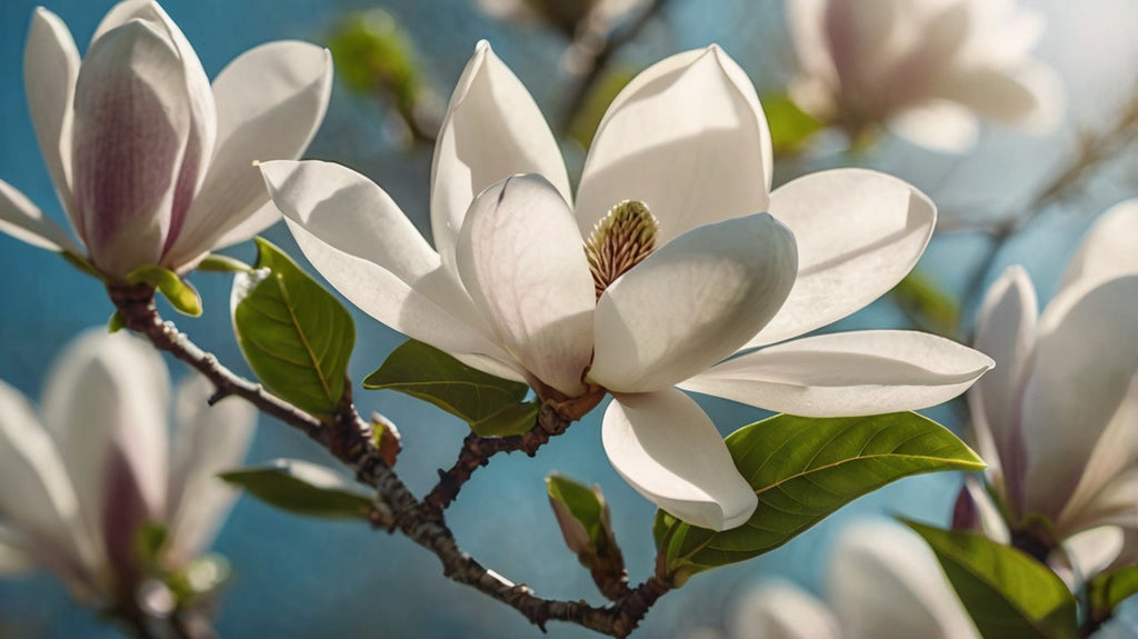 Delicate Pink Magnolia Blossom in Sunlight My Store