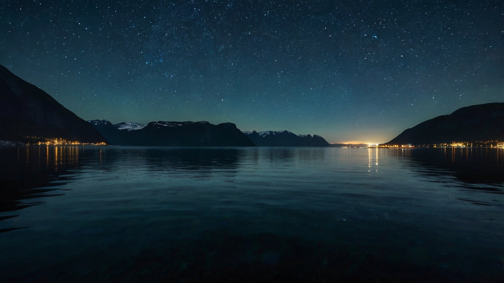 Milky Way Over Norwegian Mountains Canvas Print