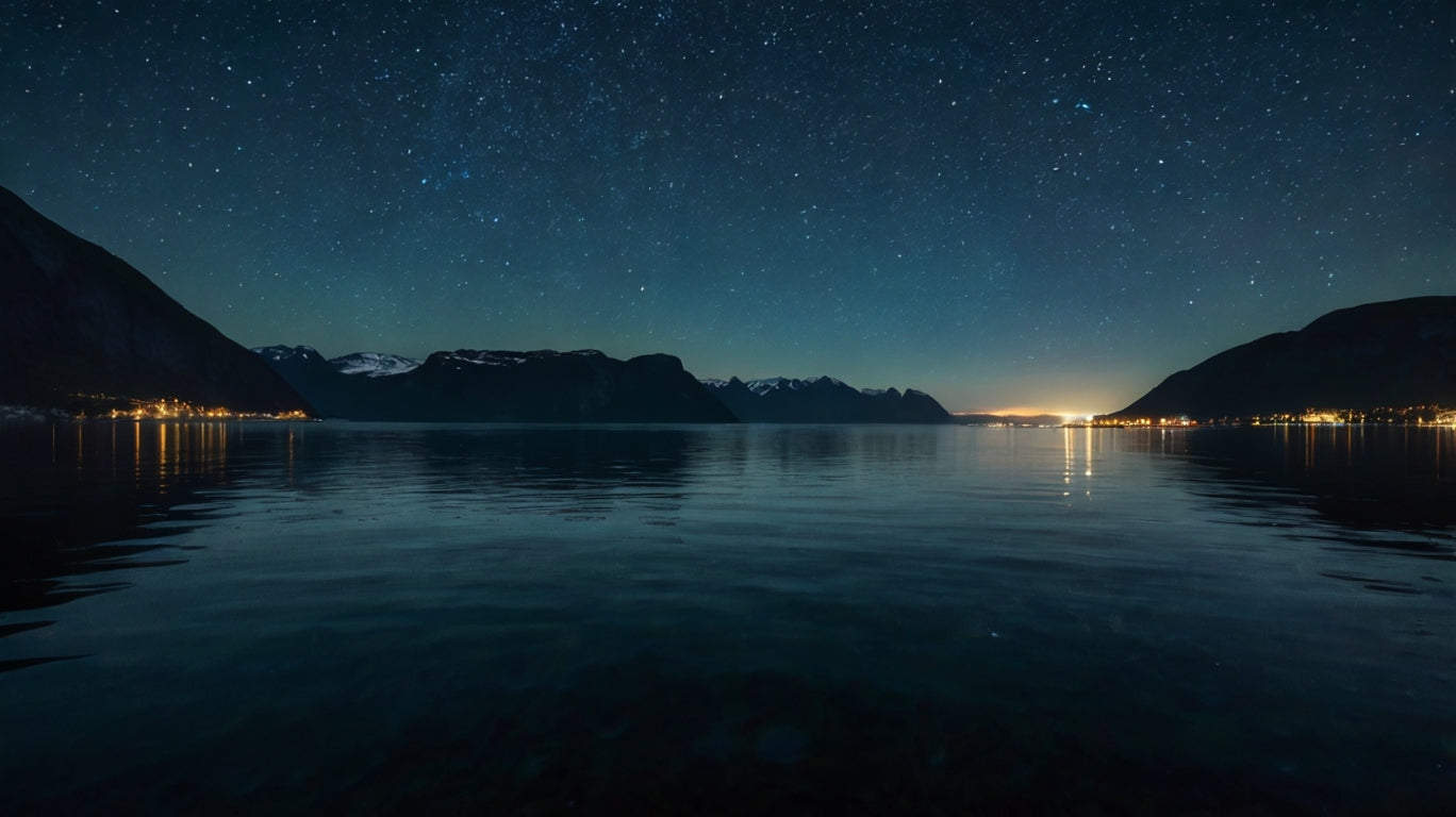 Milky Way Over Norwegian Mountains Canvas Print