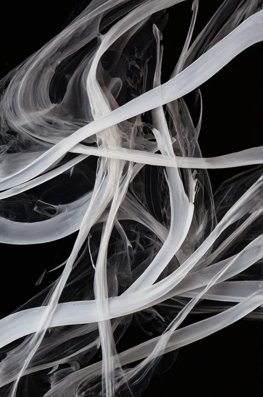 White Vortex – Minimalist Abstract Swirl Sculpture Wall Art