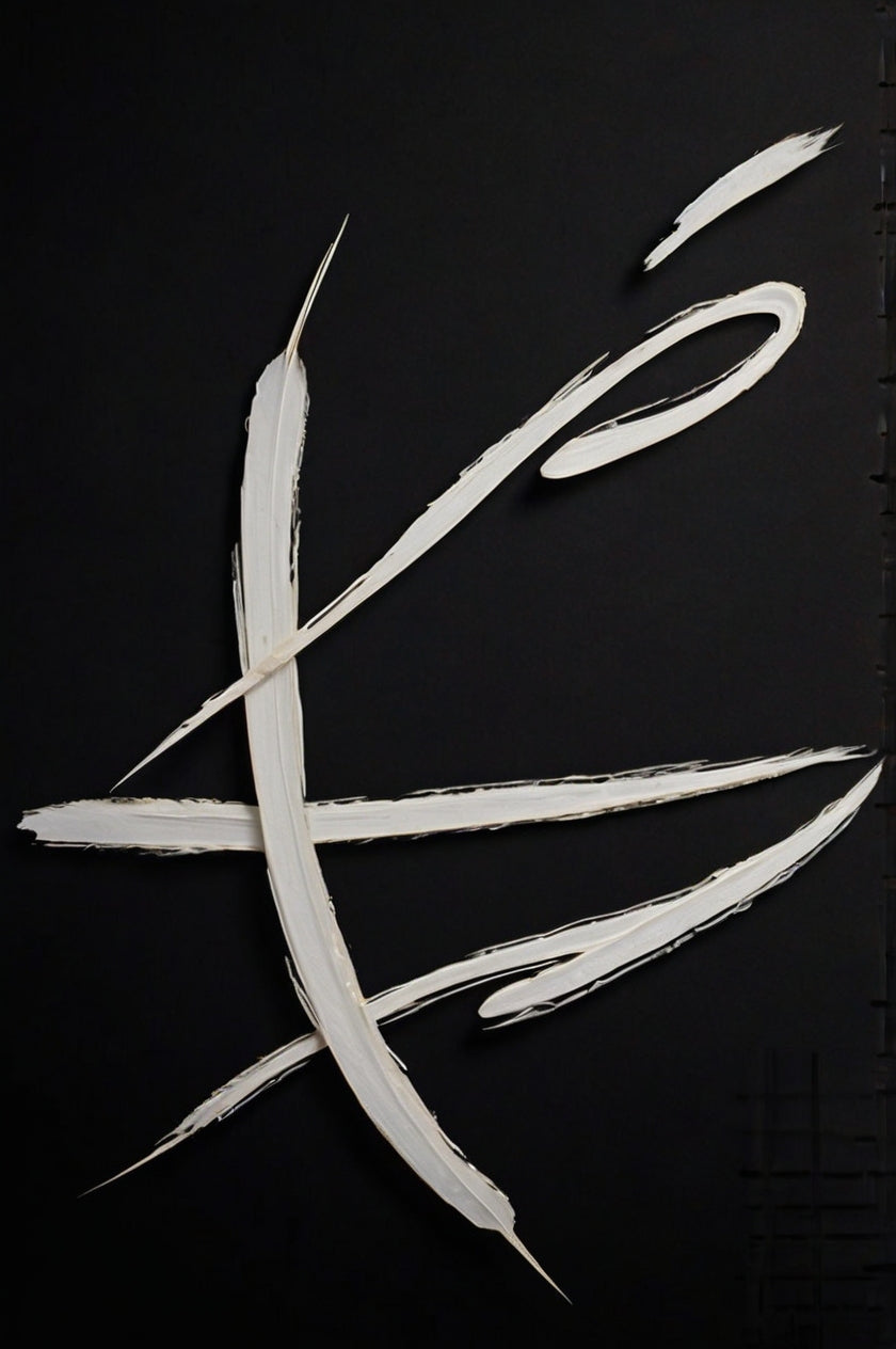 White Vortex – Minimalist Abstract Swirl Sculpture Wall Art