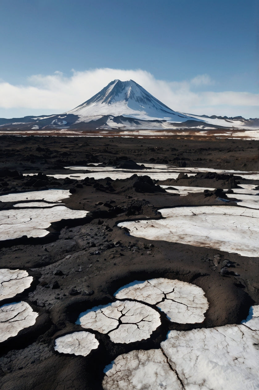 Black Sand Beach with Crashing Waves My Store
