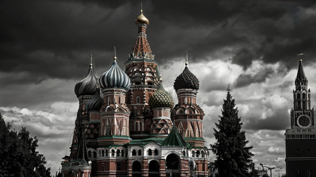 Red Square Storm – Dramatic Saint Basil’s Cathedral Photography