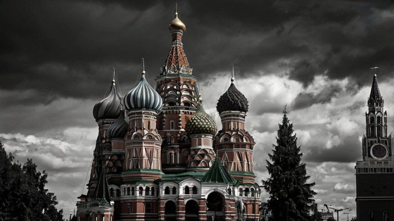 Red Square Storm – Dramatic Saint Basil’s Cathedral Photography