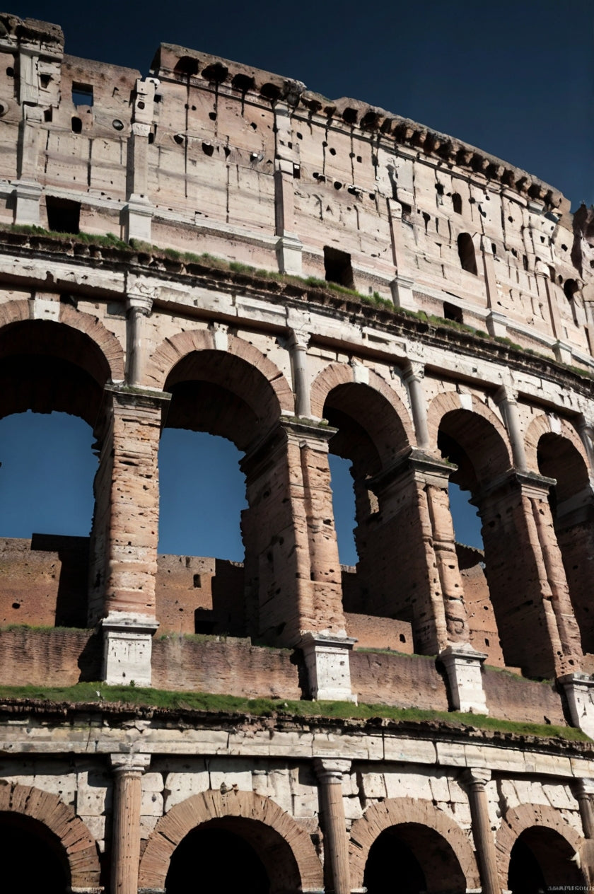 Eternal Rome – Black & White Colosseum Architectural Wall Art