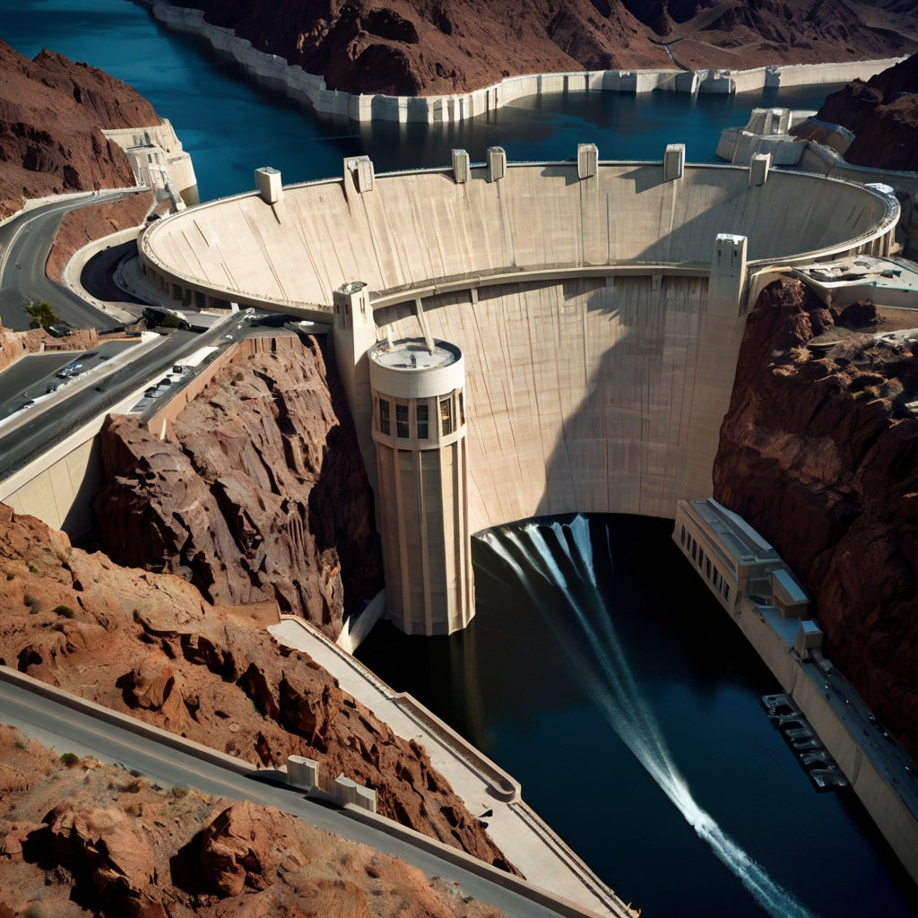 Edge of the Abyss – Hoover Dam Dramatic Aerial Photography