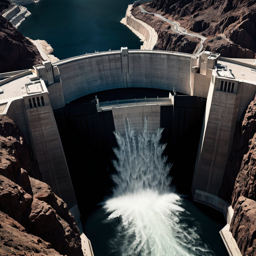 Edge of the Abyss – Hoover Dam Dramatic Aerial Photography