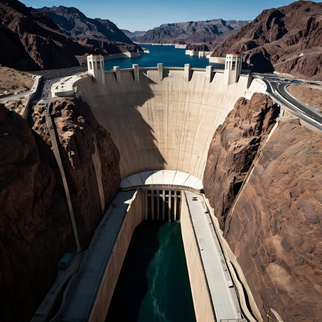Edge of the Abyss – Hoover Dam Dramatic Aerial Photography