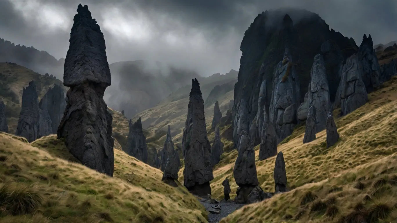 Unique Rock Formation Art - Rugged Hillside My Store