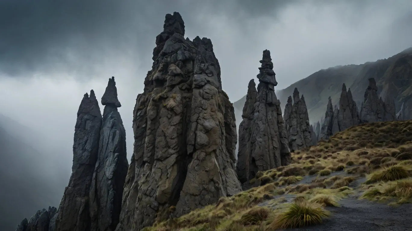 Unique Rock Formation Art - Rugged Hillside My Store