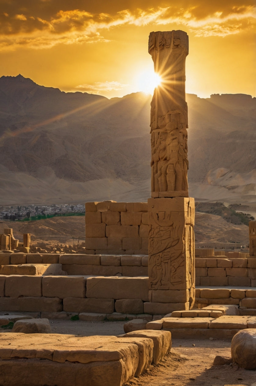 Sunrise Over Ancient Persepolis