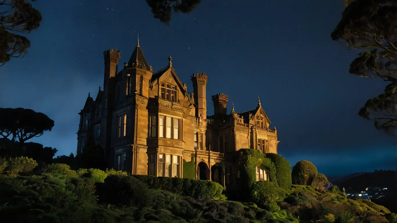 Mystic Haunted Manor: Spooky Night Art My Store