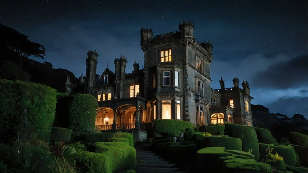 Mystic Haunted Manor: Spooky Night Art My Store