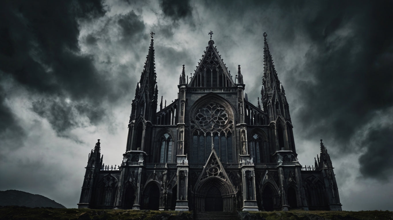 Sanctuary of Shadows – Dramatic Gothic Cathedral Print