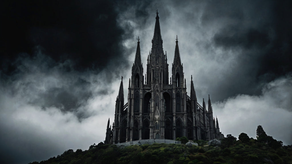 Sanctuary of Shadows – Dramatic Gothic Cathedral Print