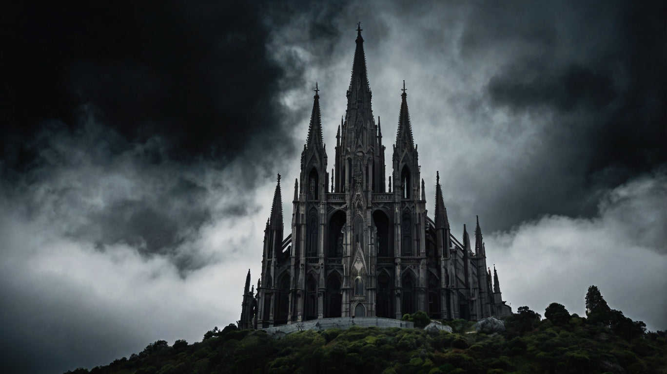 Sanctuary of Shadows – Dramatic Gothic Cathedral Print