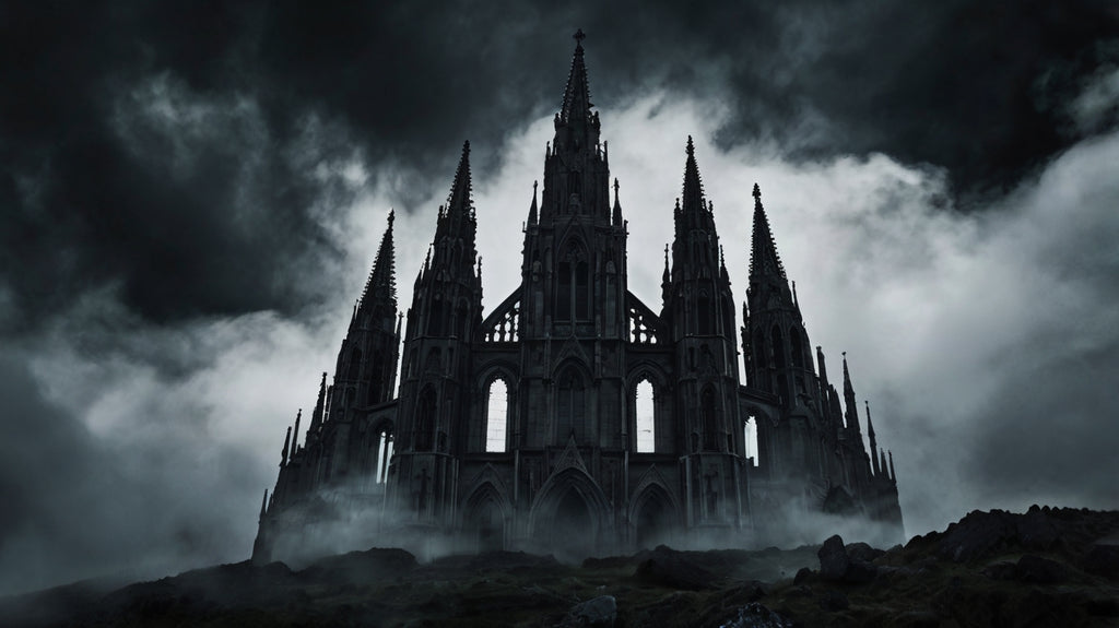 Sanctuary of Shadows – Dramatic Gothic Cathedral Print