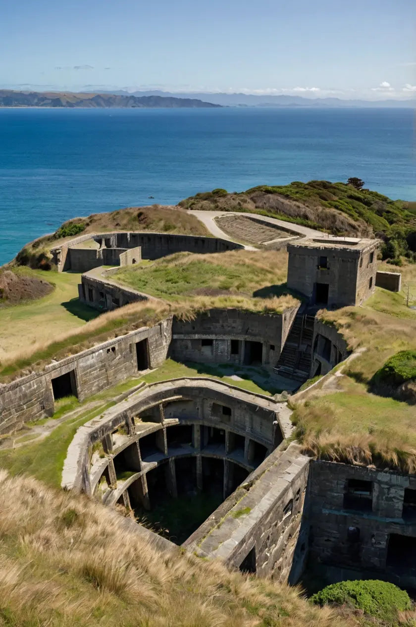 Historic Coastal Fort: Scenic Ocean Wall Art My Store