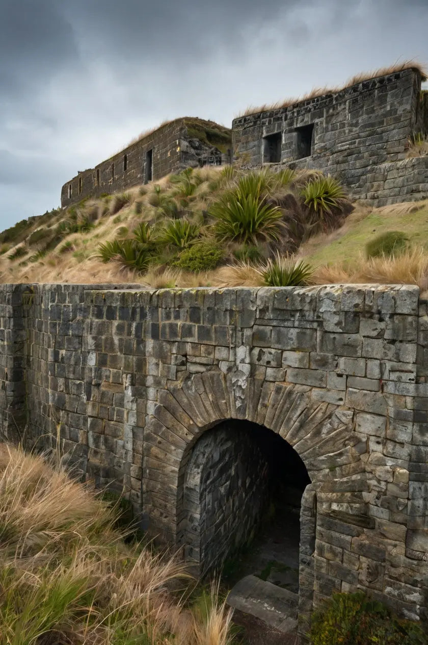 Historic Coastal Fort: Scenic Ocean Wall Art My Store