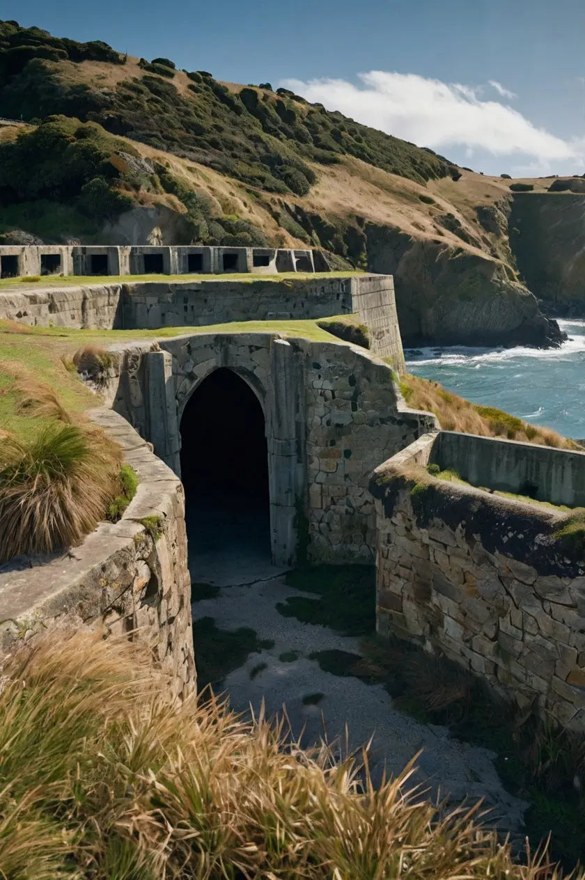 Historic Coastal Fort: Scenic Ocean Wall Art My Store
