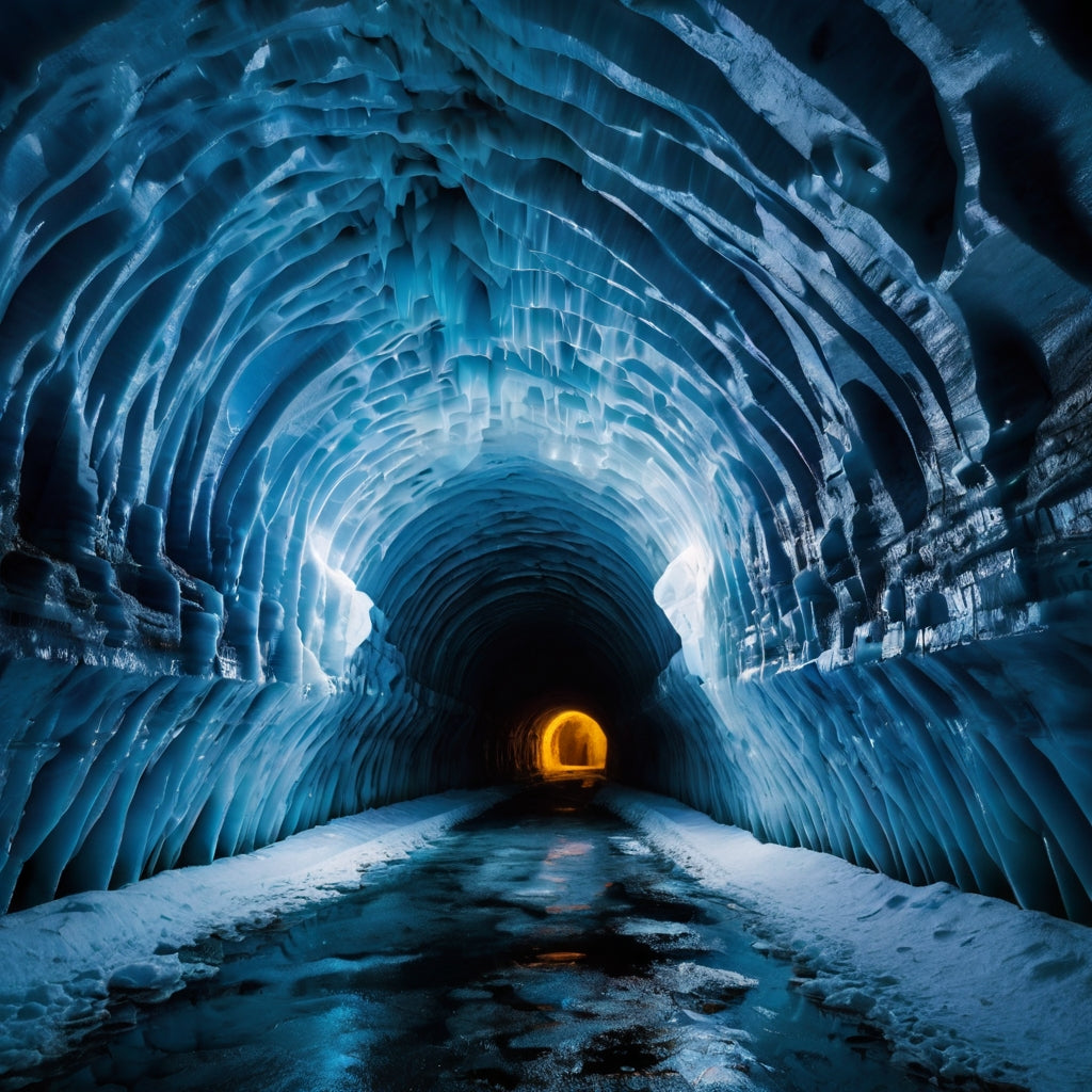 Illuminated Ice Sculptures at Twilight My Store