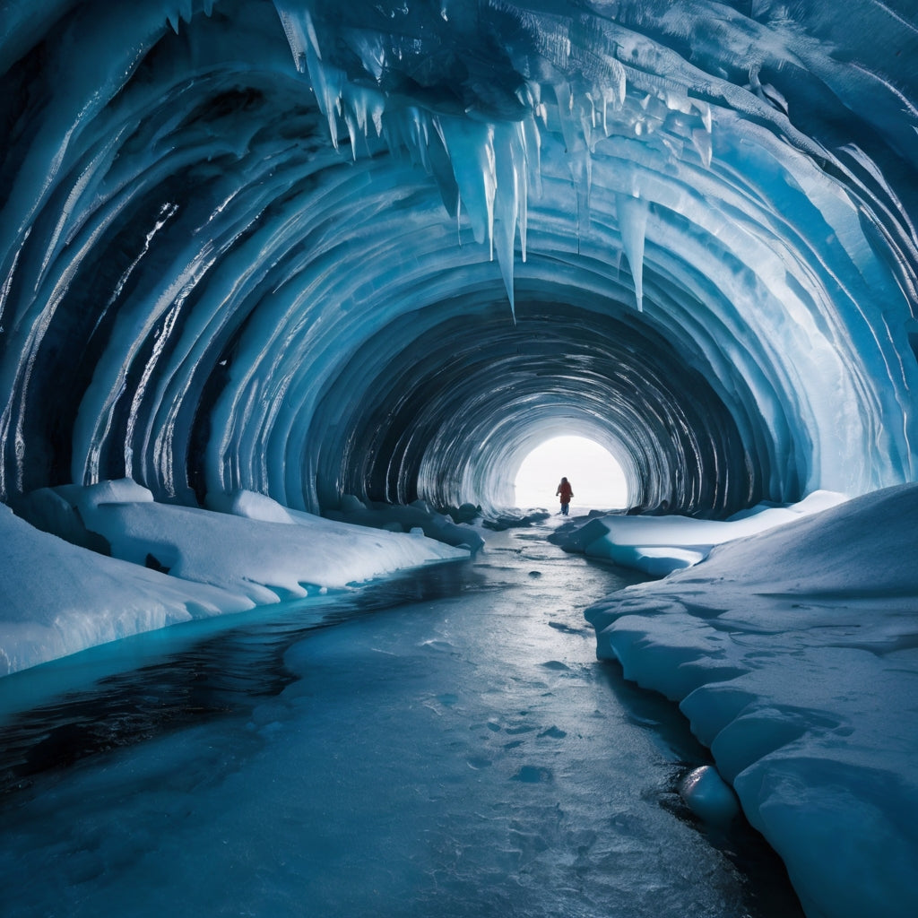 Illuminated Ice Sculptures at Twilight My Store